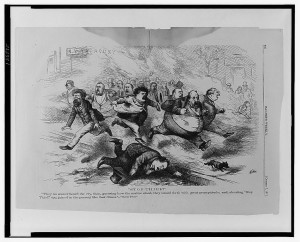 Hue and Cry in New York. Harper's Weekly 1871; National Archives. No known rights.