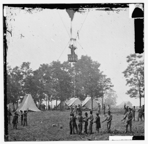 Civil War balloons were used for reconnaisance.