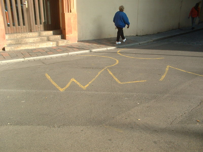 Warchalking as a modern variation of tramp signs.