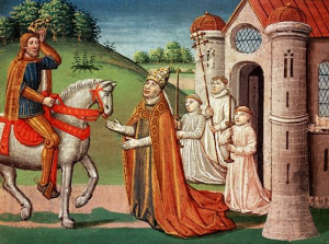 Charlemagne and Pope Adrian