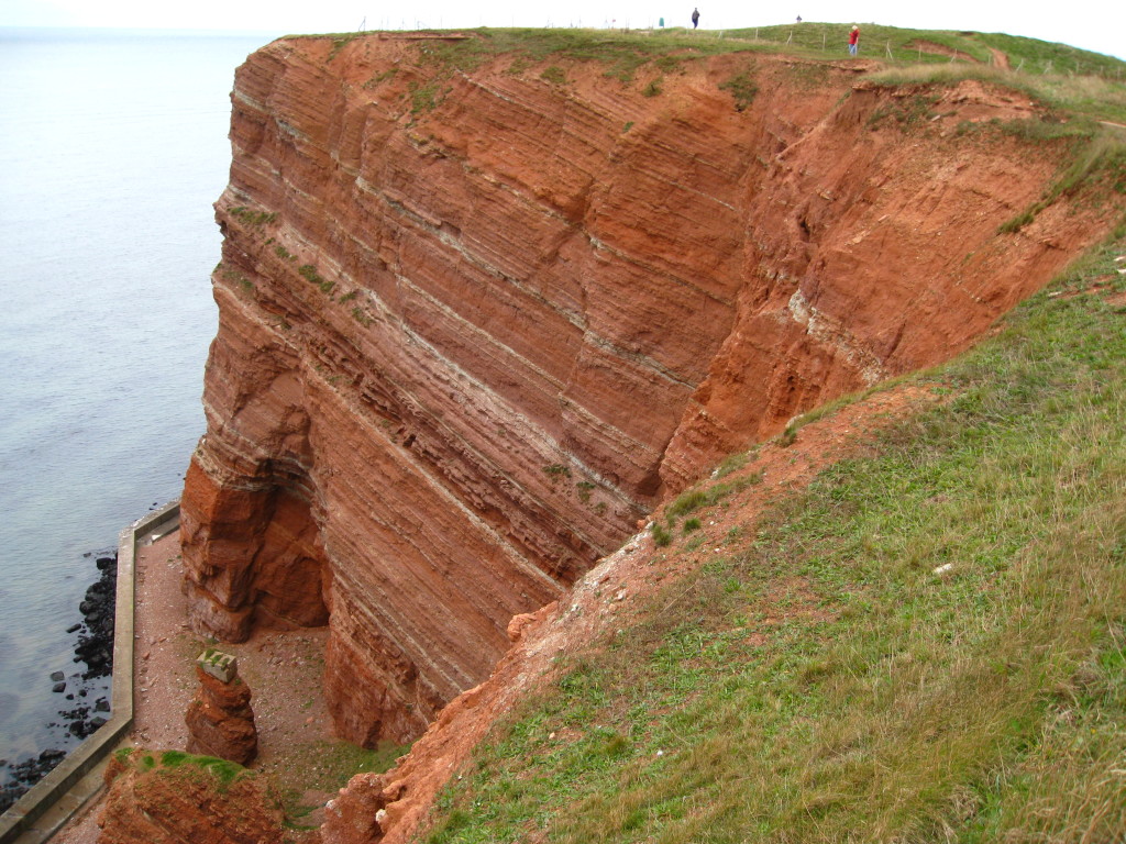 The cliffs of Heligoland.