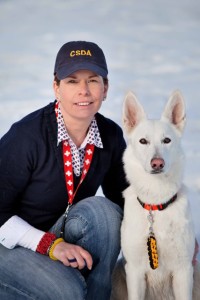 Cadaver Dog Team Birgit Hilsbos & Blaze.