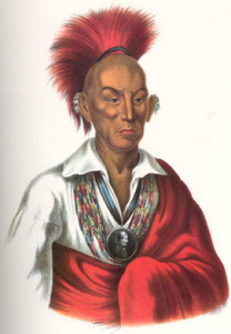 "Chief Black Hawk3" by Charles Bird King - McKenney, Thomas Loraine and James Hall. History of the Indian Tribes of North America, with Biographical Sketches and Anecdotes, of the Principal Chiefs. Philadelphia: J. T. Bowen, 1848-1850. Licensed under Public Domain via Wikimedia Commons