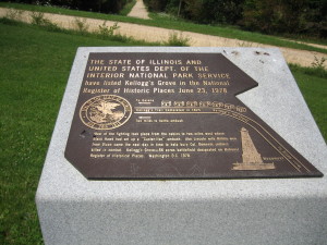 A Black Hawk War monument at Kellogg's Grove.