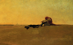 Howard Pyle's painting shows a marooning.