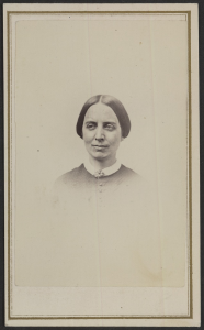 Woman during the Civil War, possibly a nurse. 