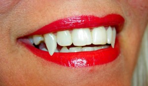 Fangs -- the most famous hallmark of the vampire.