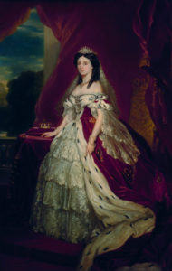 Coronation portrait of Augusta of of Saxe-Weimar-Eisenach.