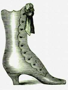 The notorious Mrs. Clem wore boots during the murder and left behind a print.