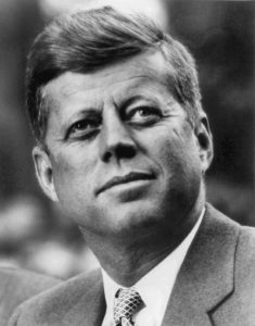 John F. Kennedy, whose assassination Dorothy Kilgallen was investigating.