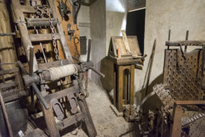 Torture chamber with rack.