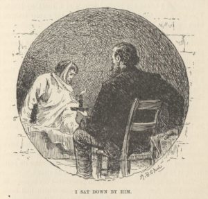 Scene from "A Dying Man's Confession" by Mark Twain