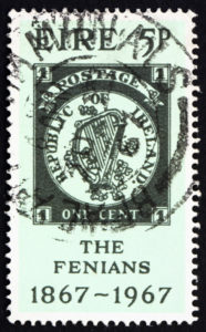 Postage stamp commemorating the 100th anniversary of the Fenian Rising. 
