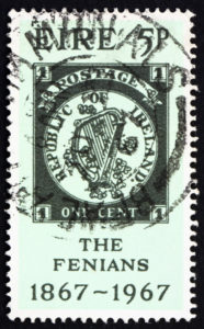 Postage stamp commemorating the 100th anniversary of the Fenian Rising.