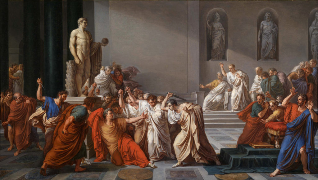 The death of Julius Caesar occasioned the first recorded autopsy.