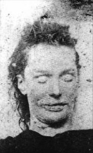 Mortuary photo of Elizabeth Stride.