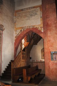 The ornate beauty of Lauffen's Regiswindis Church. The church profited from its status as a pilgrimage destination.