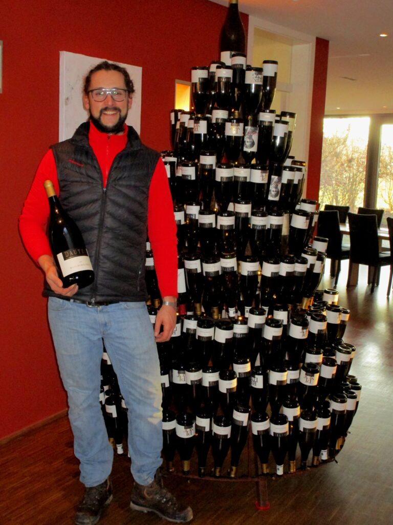 Christian Dautel in his world-renowned winery, Weingut Dautel.